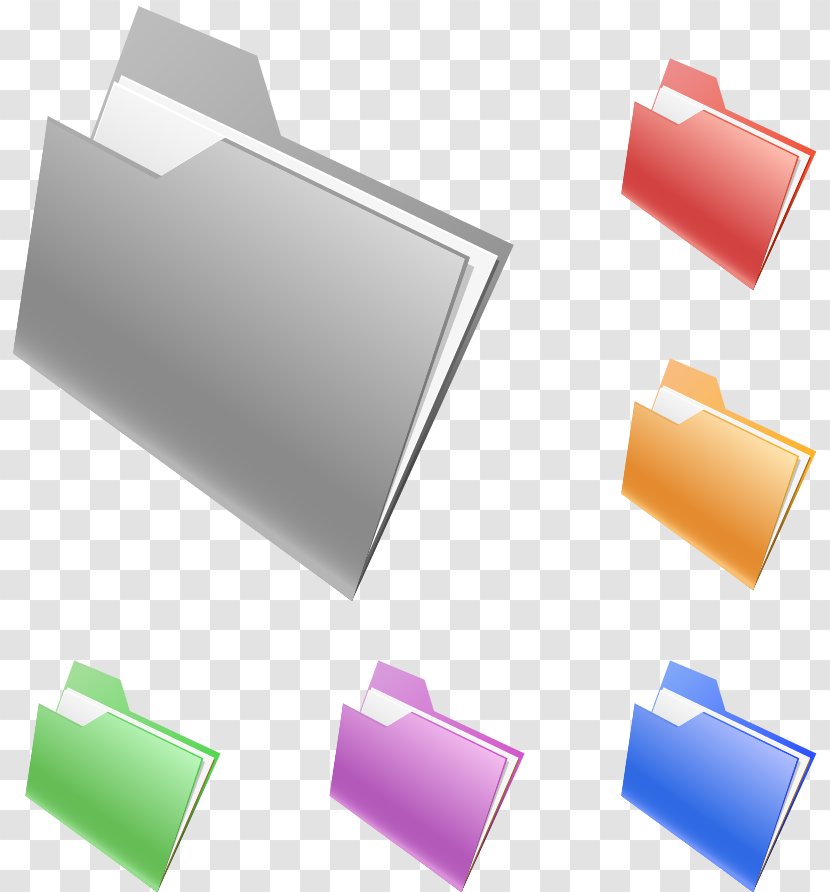 Brand Rectangle Material - Vector Folder Transparent PNG