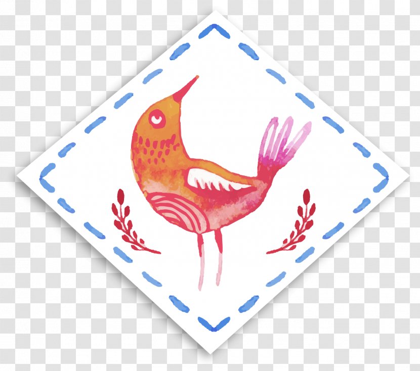 Bird Watercolor Painting - Flower - Vector Of Birds Tag Transparent PNG