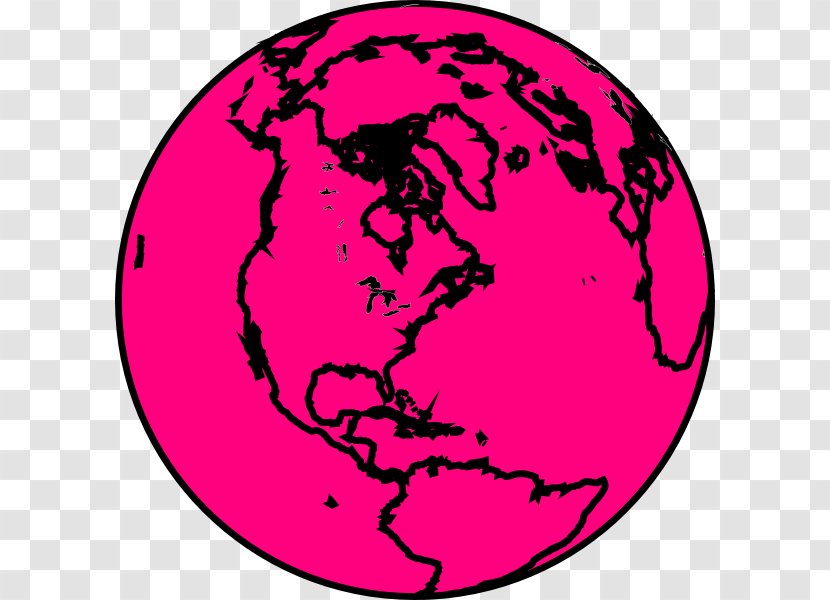 Global Youth Service Day Clip Art Globe Pink M White - Organism Transparent PNG