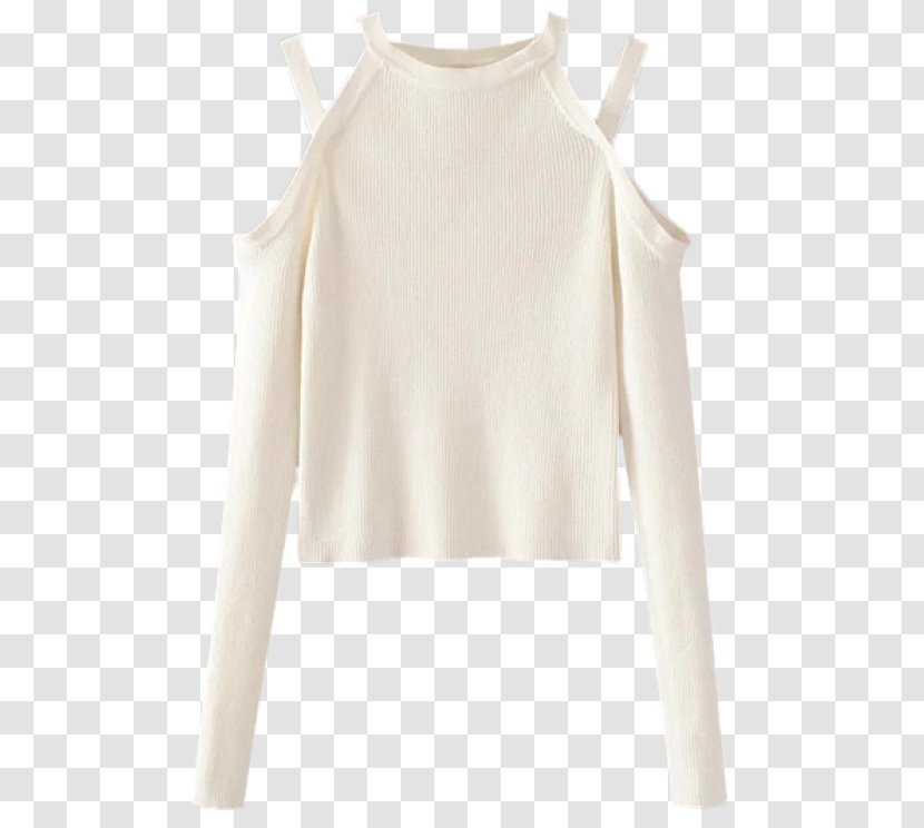 Sleeve Sweater T-shirt Jumper Bluza - Frame - Cold Shoulder Tops Transparent PNG