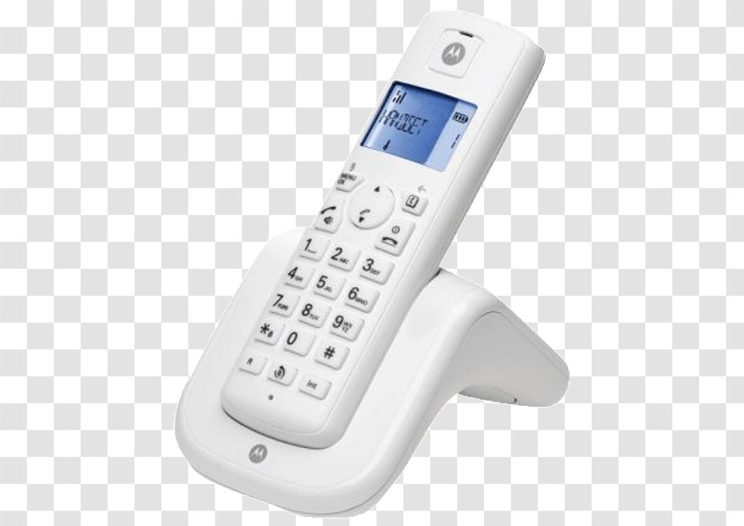 Motorola T301 Black Hardware/Electronic Telephone Wireless Digital Enhanced Cordless Telecommunications - Corded Phone - Lenovo S3001 Transparent PNG