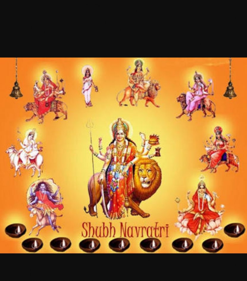 Durga Puja Navaratri Desktop Wallpaper - Chaitra - Dussehra Transparent PNG