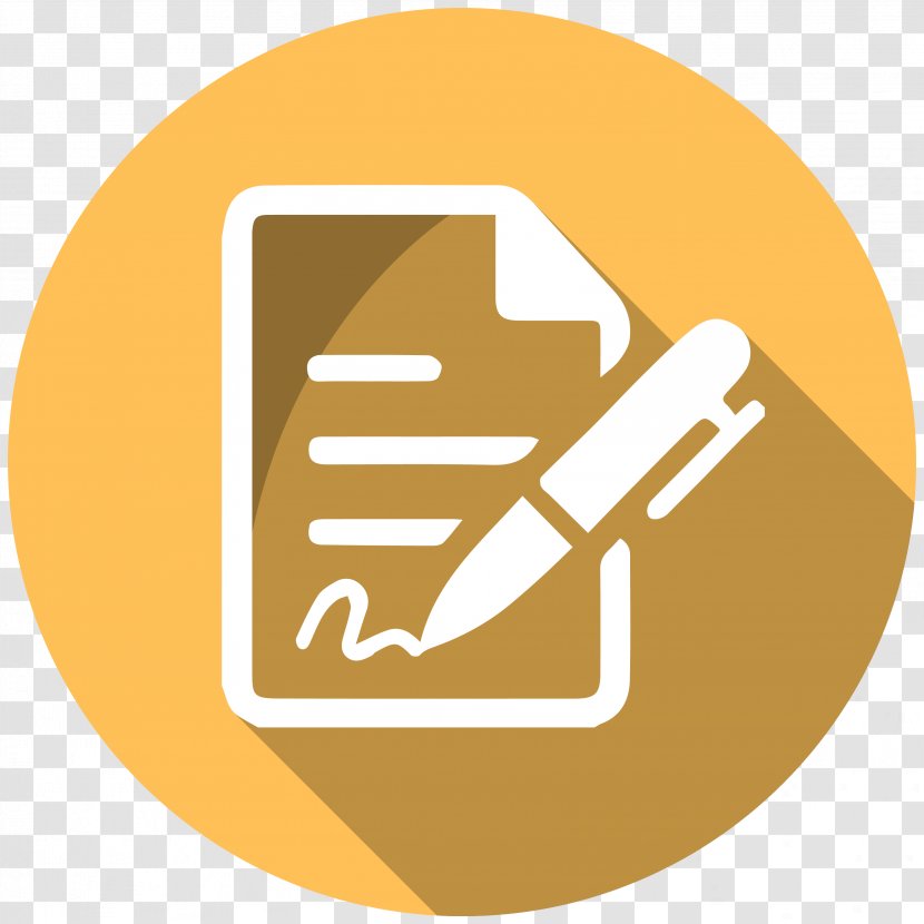 Contract Business Notary Clip Art - Yellow Transparent PNG