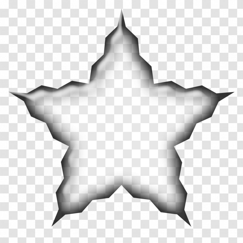 Black And White Glass - Star Transparent PNG