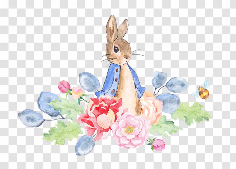 The Tale Of Peter Rabbit Watercolor Painting Storybook - Easter Bunny Transparent PNG
