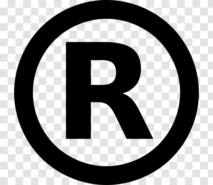 Registered Trademark Symbol United States Patent And Office Copyright - Black White Transparent PNG
