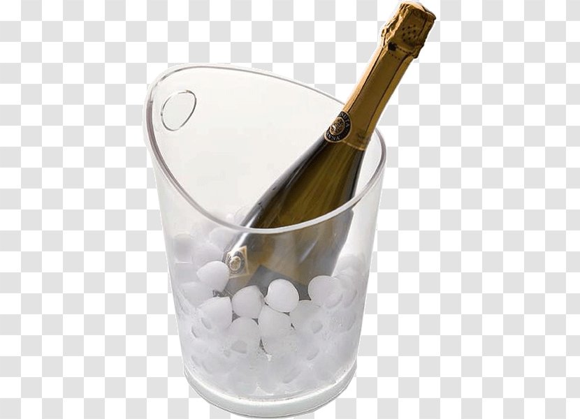 Champagne Glass Wine Bottle Sommelier - Bucket Transparent PNG