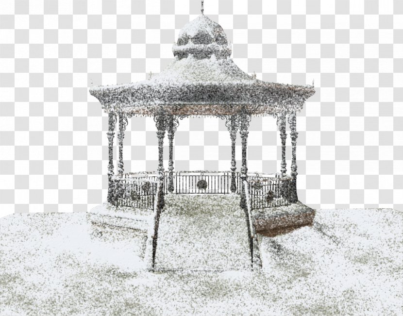 Winter Snow Landscape Gazebo Clip Art - 白雪亭 Child Transparent PNG