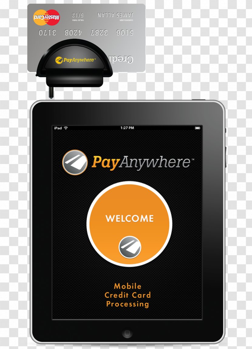 Card Reader PayAnywhere Credit Money Receipt Transparent PNG