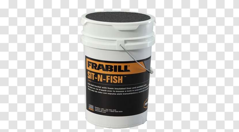 Frabill Sit-N-Fish Bucket 160024 Fishing Bait - Personalized Plastic Buckets Transparent PNG