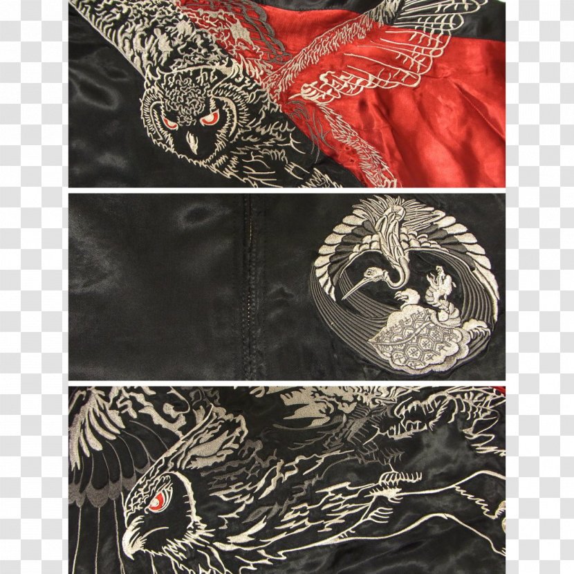 Souvenir Jacket Embroidery Flight Japan - Velvet Transparent PNG