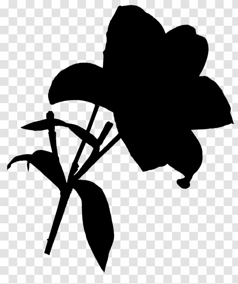 Clip Art Leaf Silhouette Plant Stem Flowering - Plants Transparent PNG