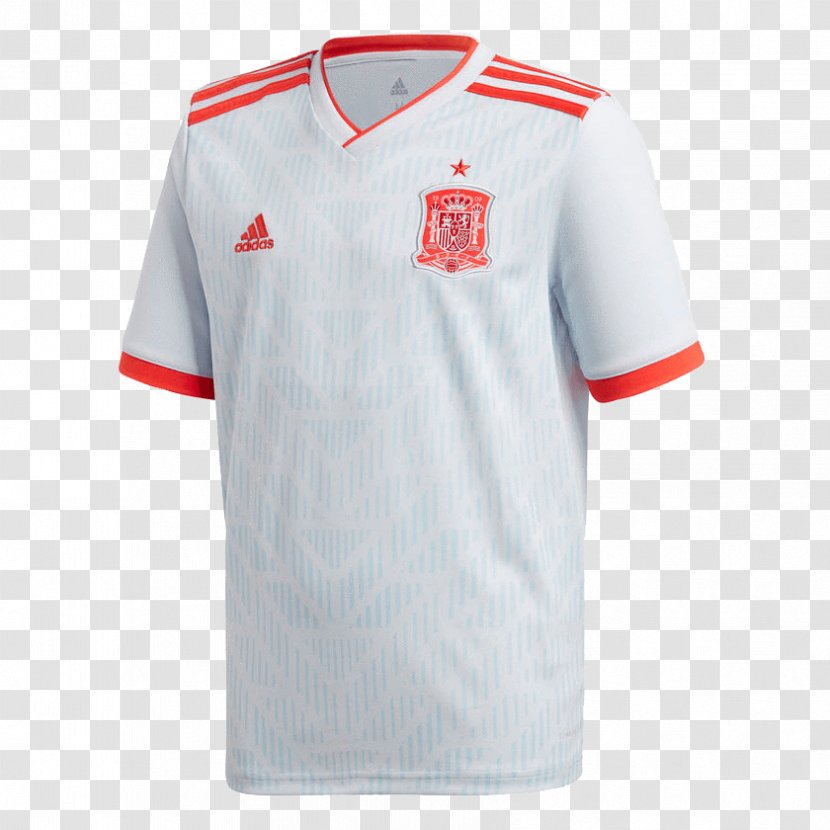 2018 World Cup Spain National Football Team T-shirt Adidas - Polo Shirt Transparent PNG