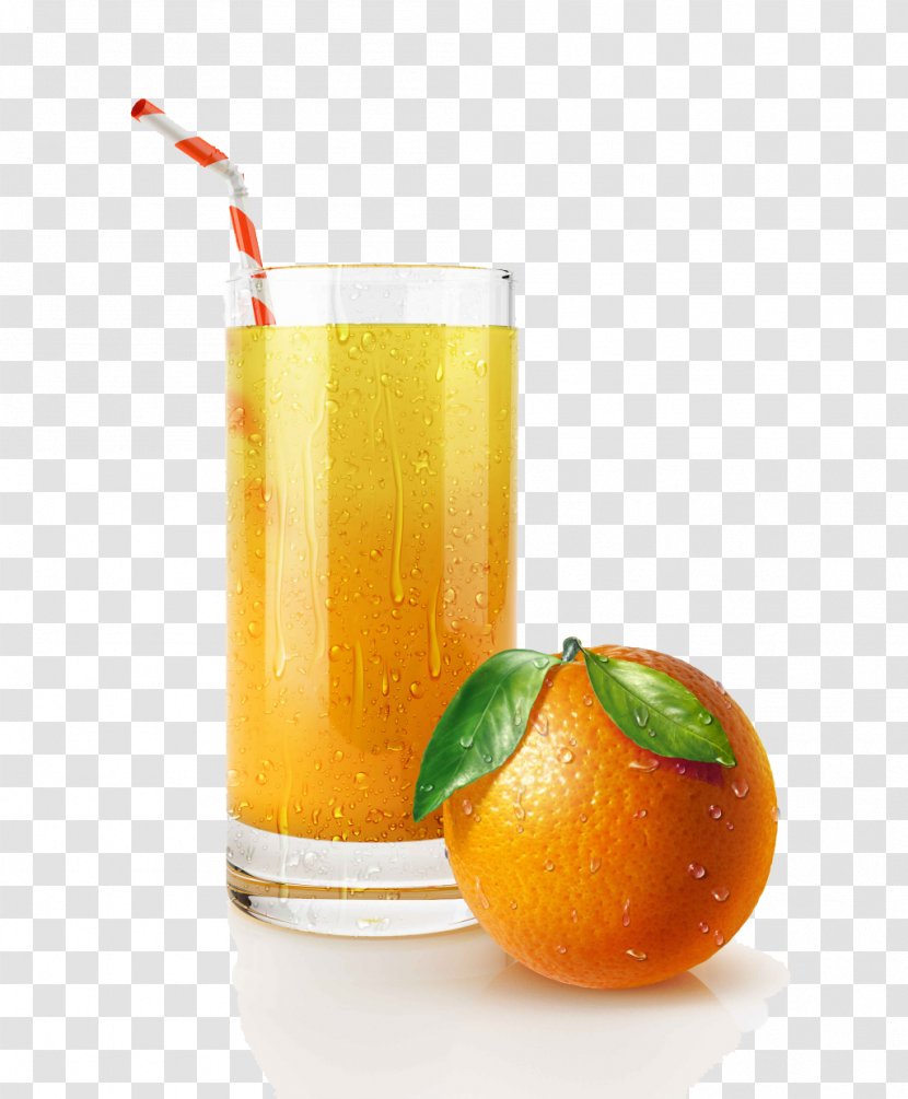 Orange Juice Cocktail Drink Drinking Straw - Lemon - Fruit Transparent PNG