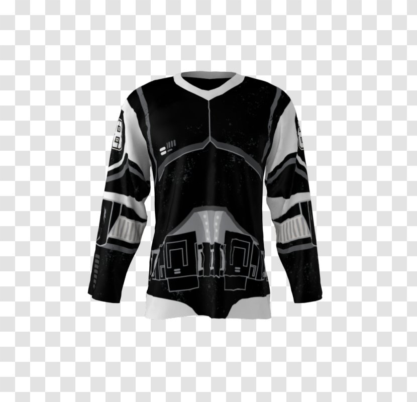 Hockey Jersey Sweater Sleeve Basketball Uniform - Dye - Stormtrooper Transparent PNG