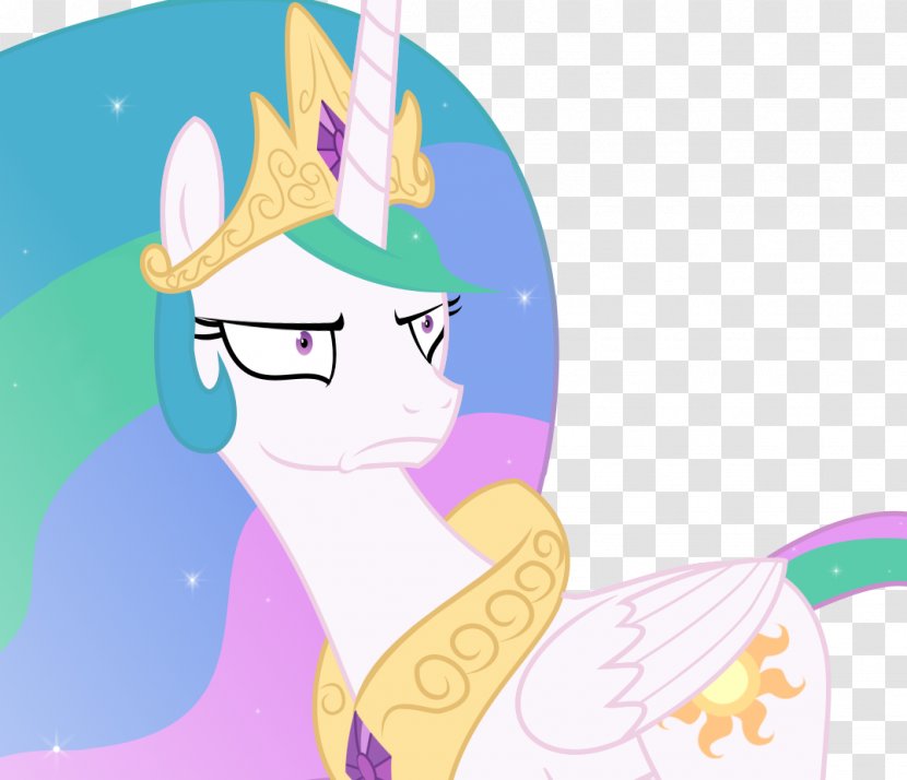 Princess Celestia Pony Digital Art - Silhouette - Clipart Transparent PNG
