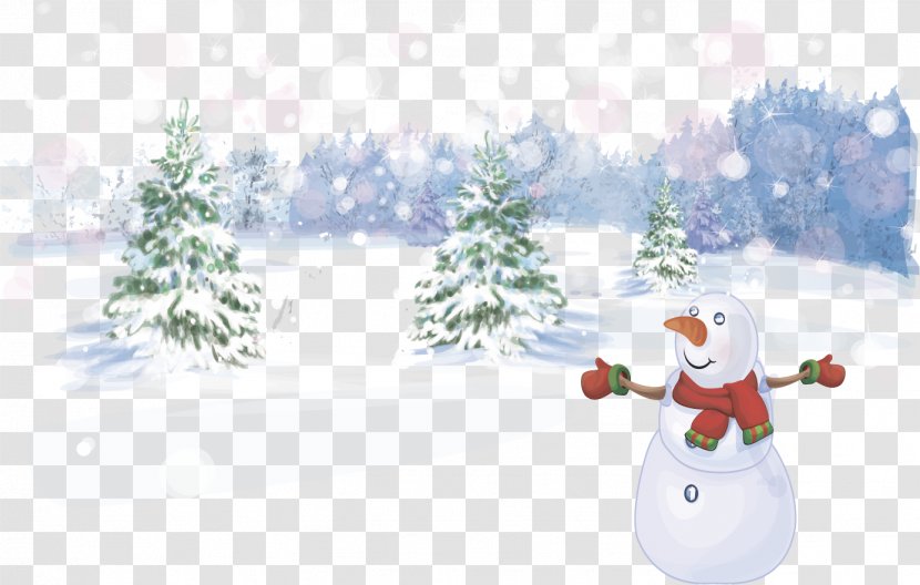 Santa Claus Winter Snowman - Cdr - Pine Snow Vector Blizzard Transparent PNG