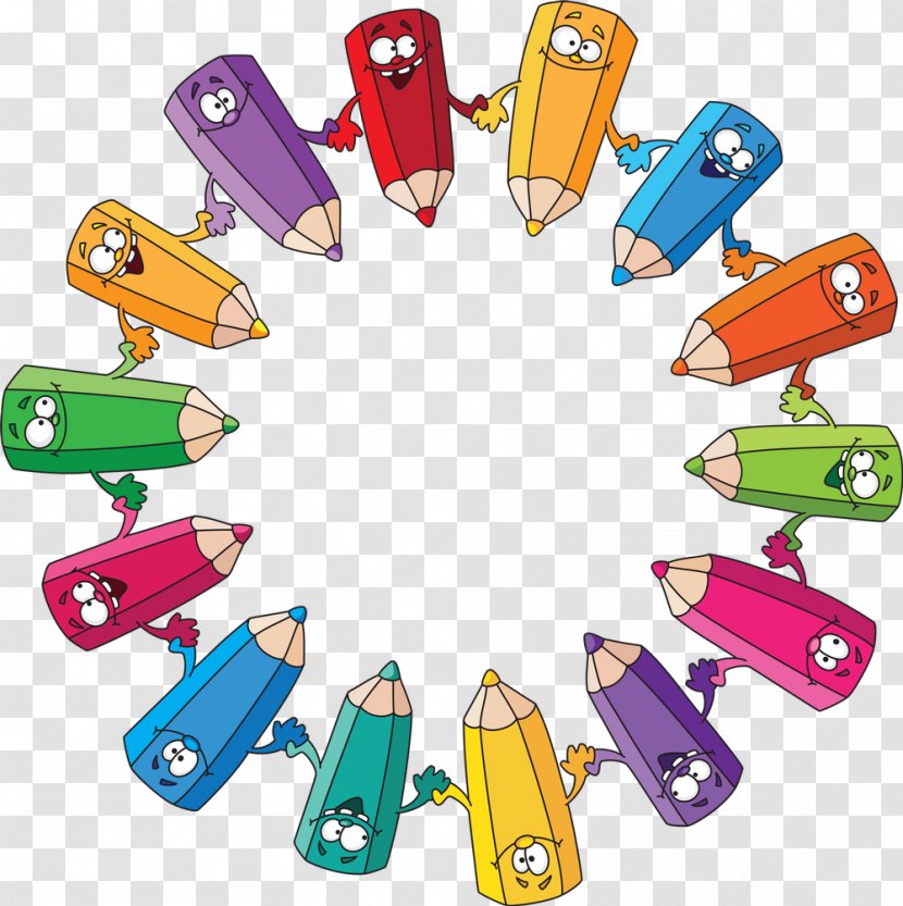 Colored Pencil Royalty-free - Area - Cartoon Transparent PNG