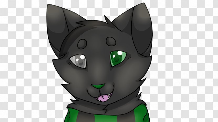 Whiskers Cat Green Snout Cartoon Transparent PNG