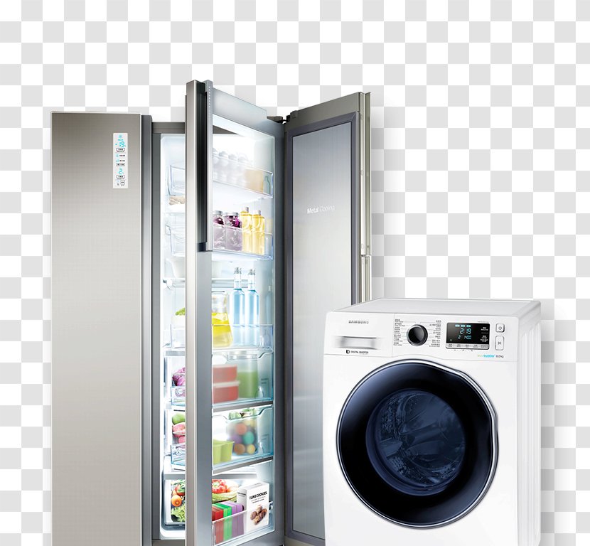 Samsung Home Appliance Refrigerator Television Set Air Conditioner - Laundry Transparent PNG