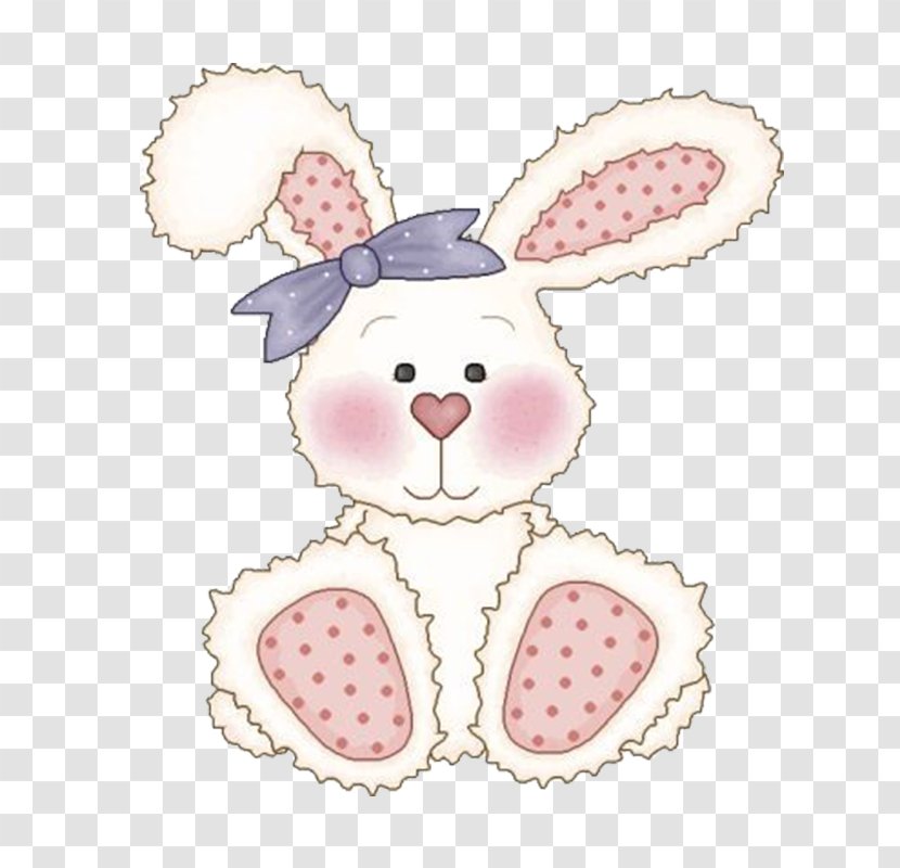 Easter Bunny Rabbit Infant Clip Art - White Transparent PNG