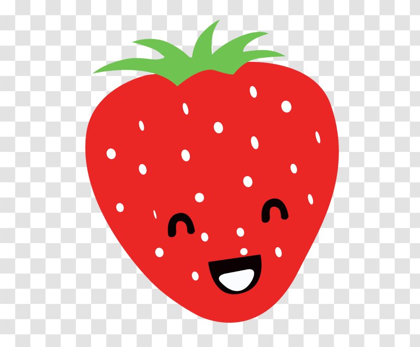 Strawberry Fruit Computer File - Cartoon - Smiley Transparent PNG