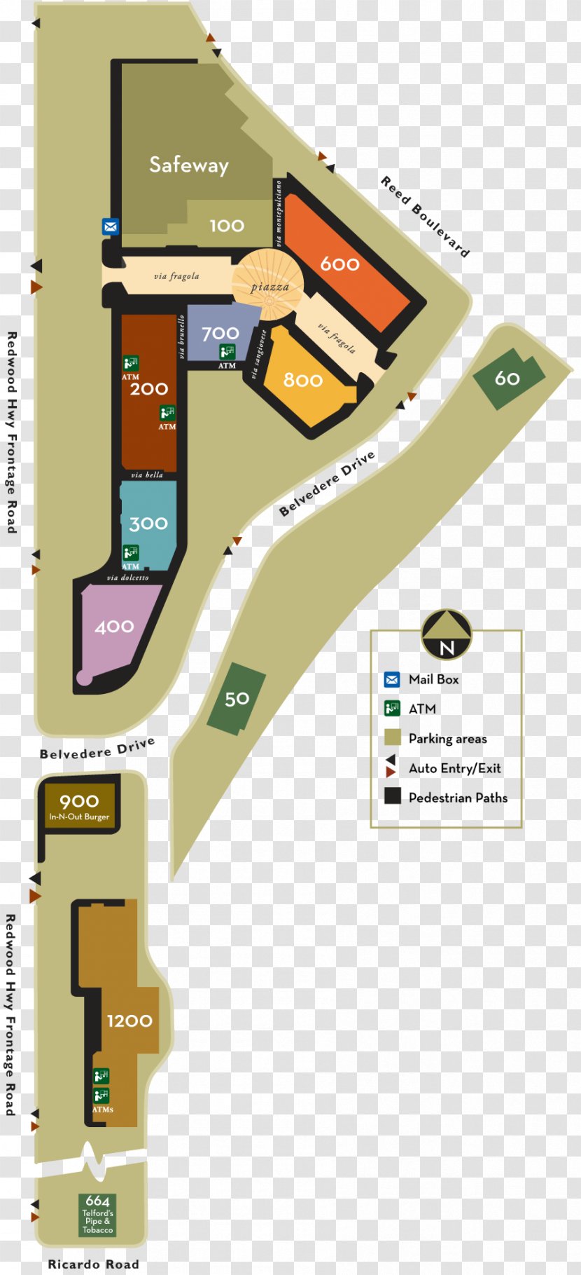 The Village At Corte Madera Mill Valley Strawberry Town Center Map Transparent PNG
