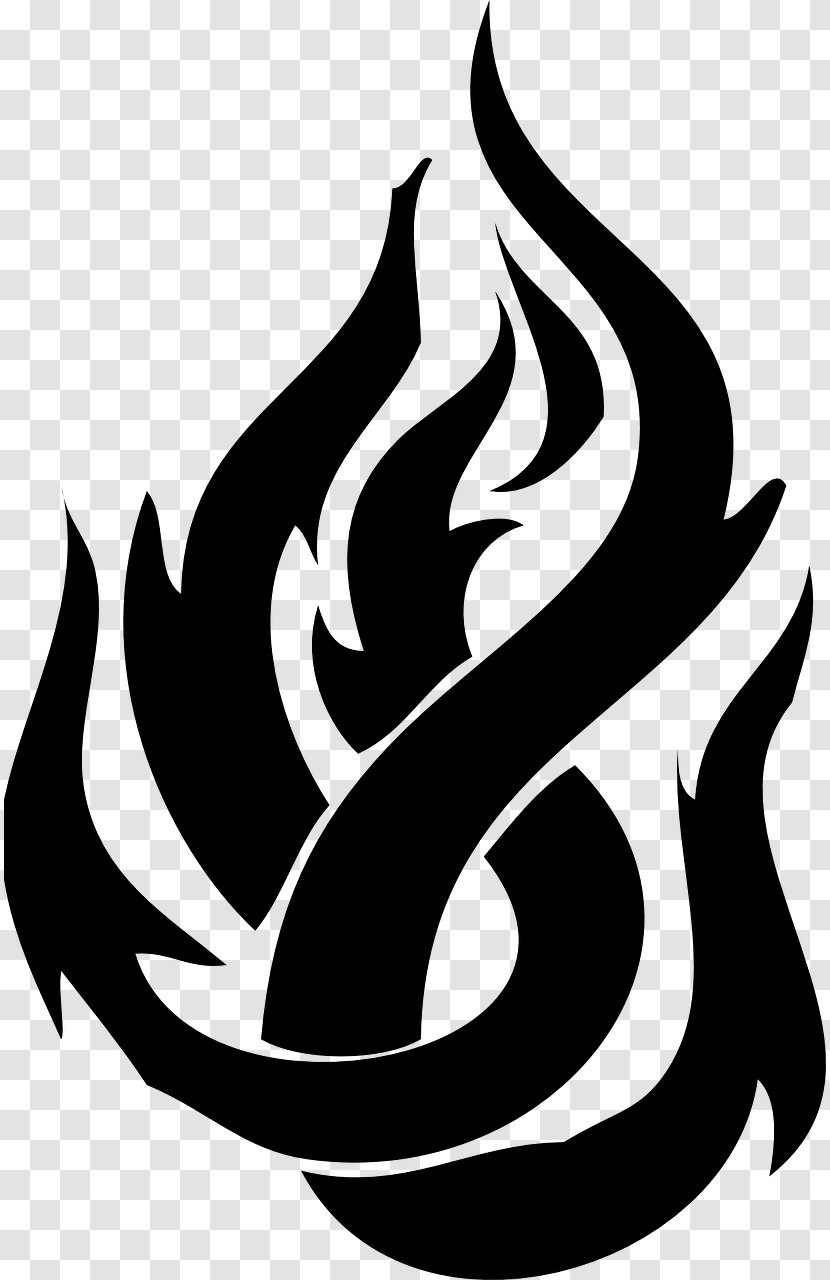 Fire Flame - Craft - Blackandwhite Symbol Transparent PNG
