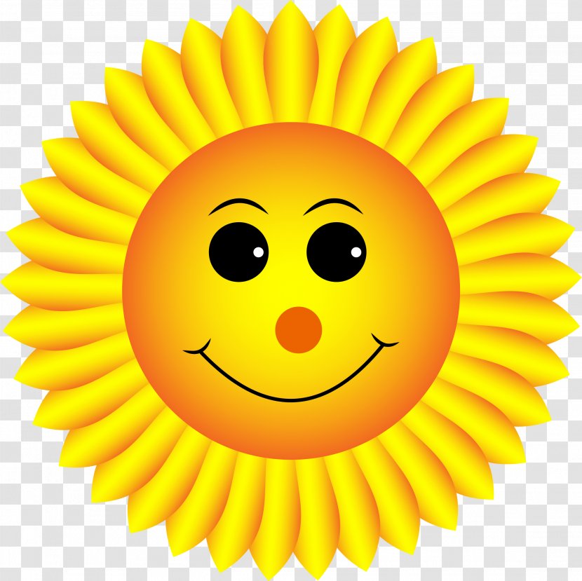 Smiley Emoticon Clip Art - Sunflowers Transparent PNG