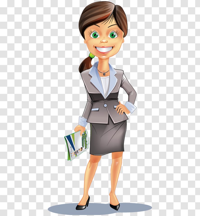 Businessperson Cartoon Woman - Business Transparent PNG