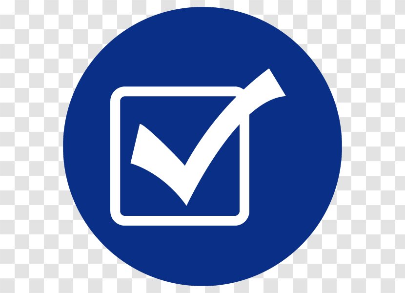 Checkbox Weight Loss Check Mark Clip Art - Electric Blue - Royal Elections In Poland Transparent PNG