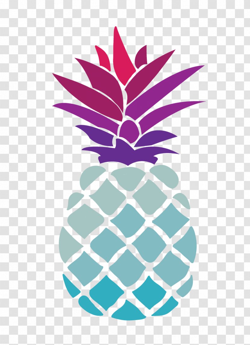 Stencil Pineapple Image Drawing Art - Decal Transparent PNG