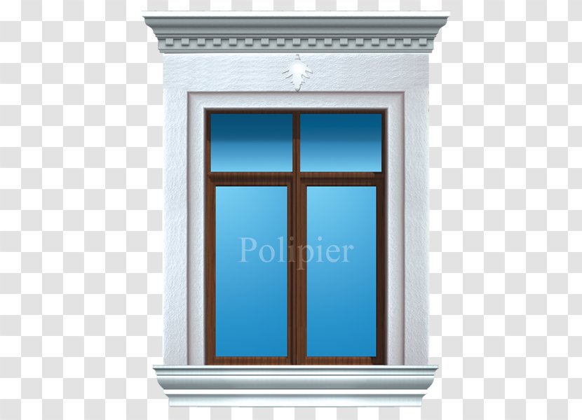 Sash Window Facade - Blue Transparent PNG