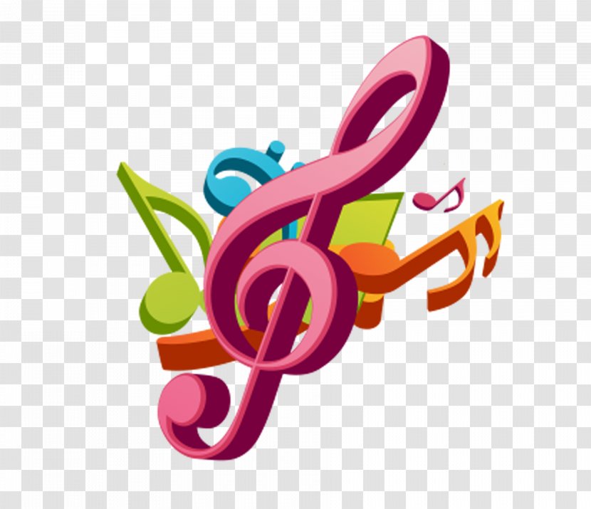 Musical Note Color Illustration - Watercolor - Notes Transparent PNG