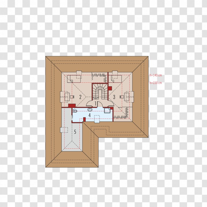 House Attic Roof Floor Plan Building - Schematic Transparent PNG