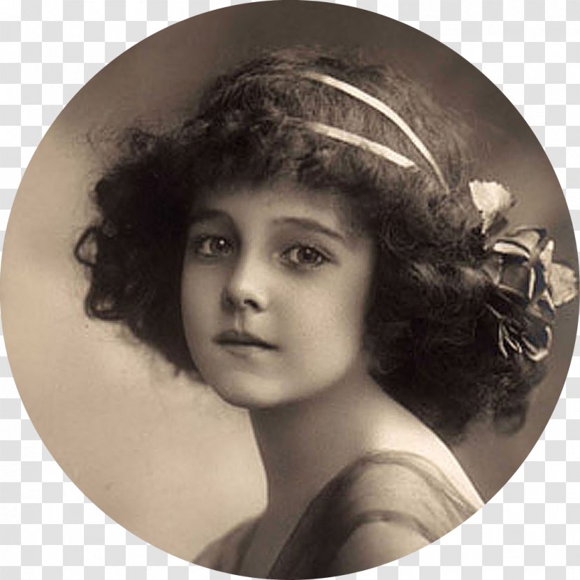 Vintage Photography Child Portrait - Long Hair Transparent PNG