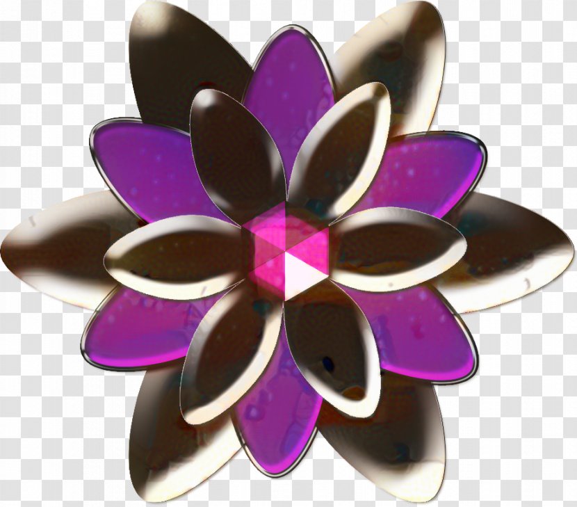 Black And White Flower - Sepal - Jewellery Magenta Transparent PNG