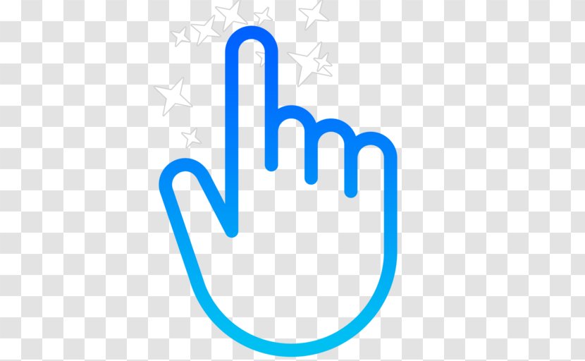 Computer Mouse Pointer Cursor Arrow - Touchscreen - Five Fingers Transparent PNG