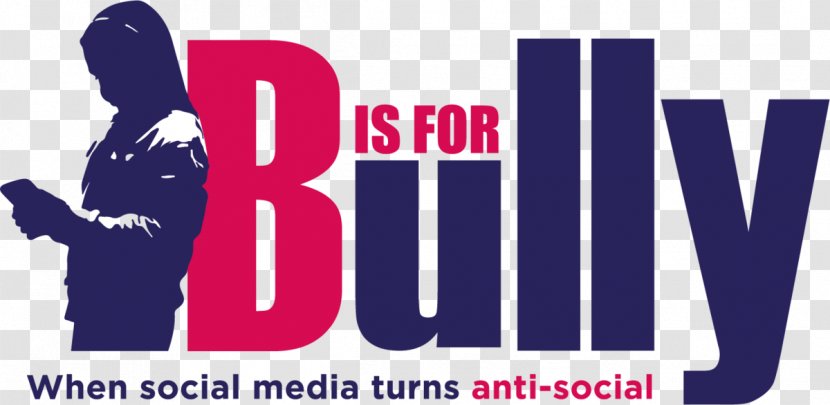 Logo B Is For Bully Cyberbullying Social Media - Purple Transparent PNG