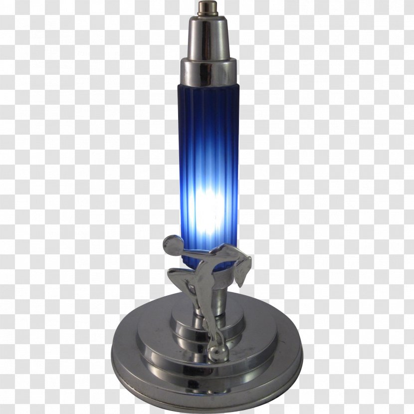 Lighting Art Deco Cobalt Blue Nouveau - Glass - Oil Lamp Transparent PNG