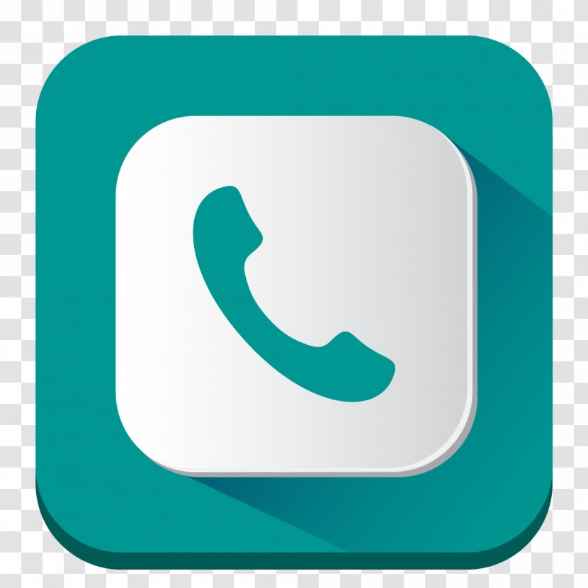 IPhone Telephone Call - Teal - Phone Transparent PNG