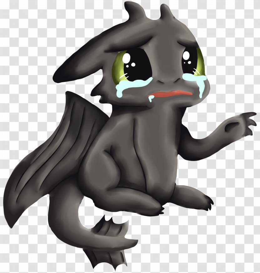 Drawing Sadness Toothless Crying - Infant Transparent PNG