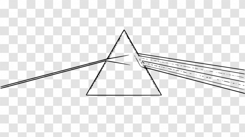 Triangle Point - Black And White - Prism Transparent PNG