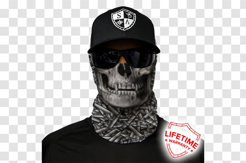 Face Shield Kerchief Camouflage Skull Neck Gaiter Transparent PNG
