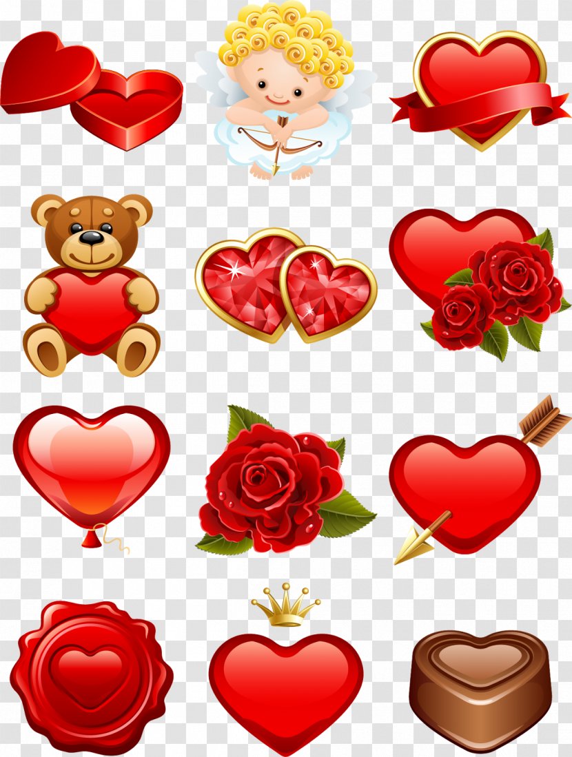 Paper Valentine's Day Clip Art - Flower - Lovers Transparent PNG