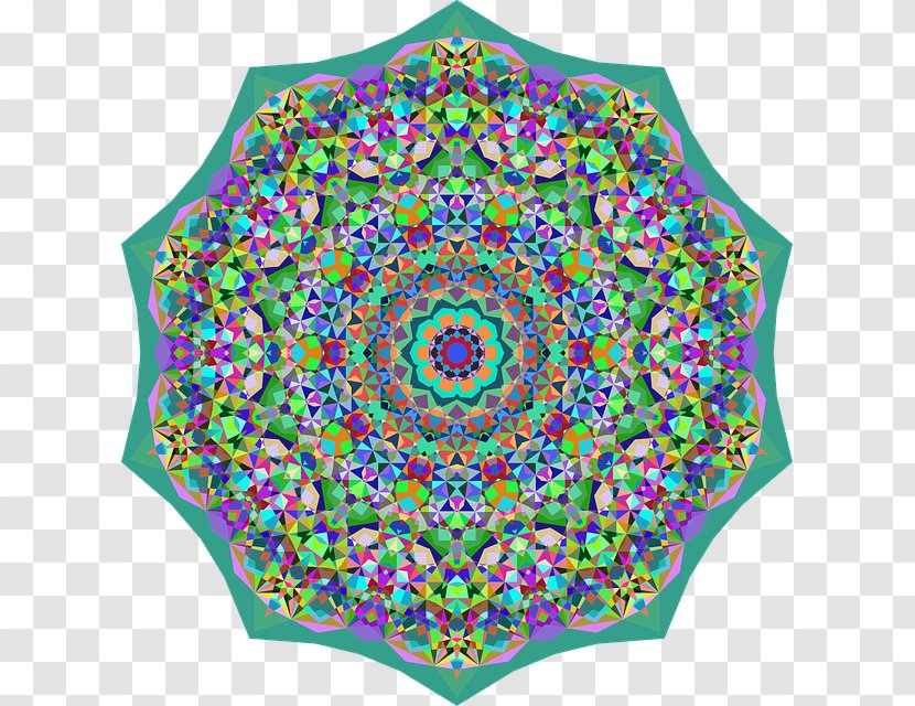 Clip Art Image Vector Graphics Kaleidoscope - Area - Mandala Transparent PNG
