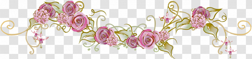 Pink Body Jewelry Cut Flowers Jewellery Plant Transparent PNG