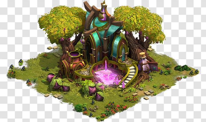 Elvenar Art Game Architecture - Grass - Building Transparent PNG