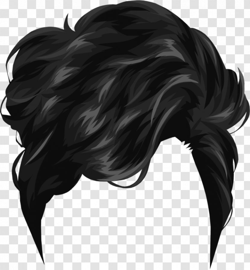 Hairstyle Wig Clip Art - Black Hair - Bearded Dragon Transparent PNG