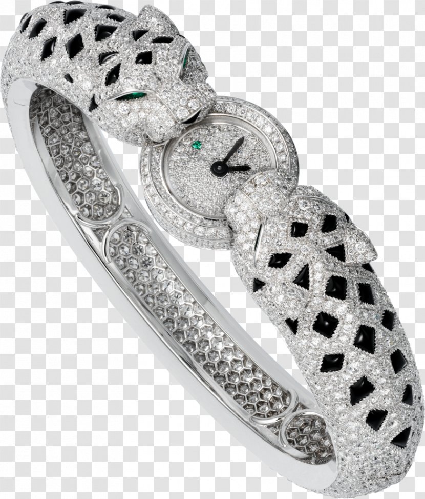 Cartier Jewellery Watch Bracelet Diamond - Tank - Model Transparent PNG